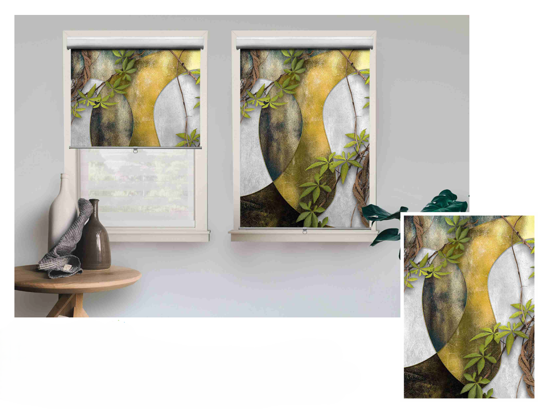 Leafy Abstract Roller Blind