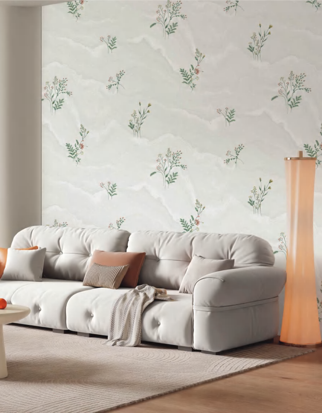 Floral Accent Wall Wallpaper