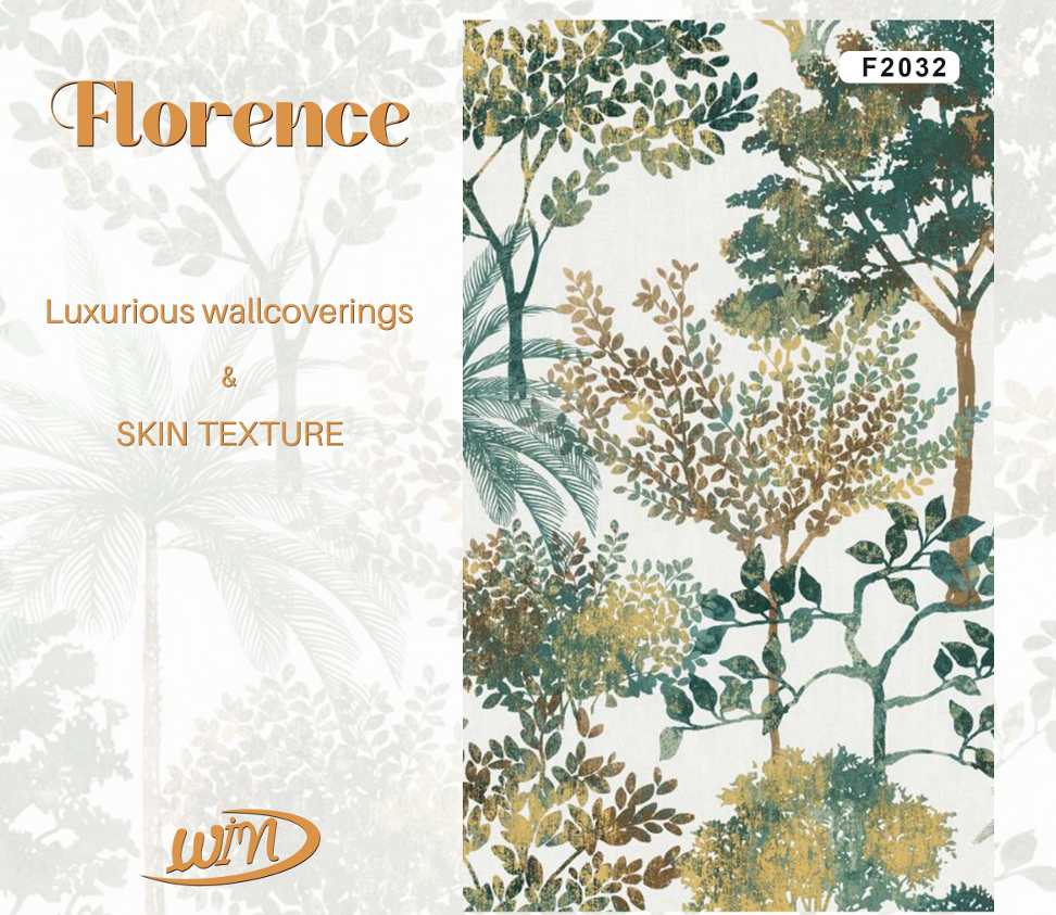 Vibrant Tropical Trees Wallpaper