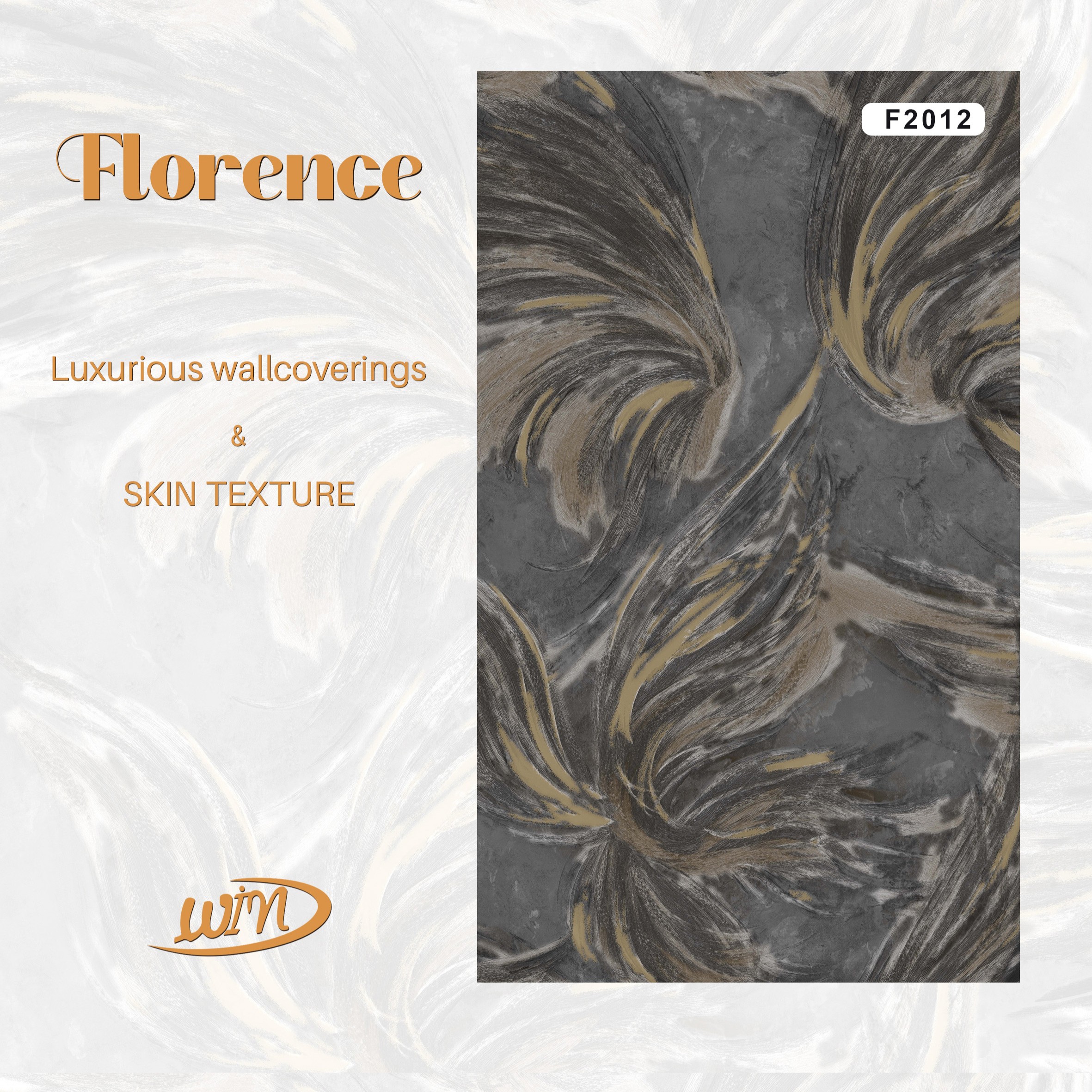 Elegant Feather Pattern Wallpaper