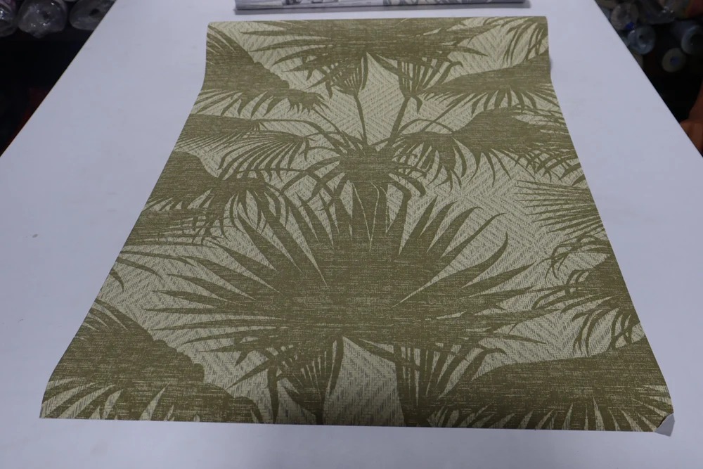 Tropical Palm Pattern PVC Wallpaper Set