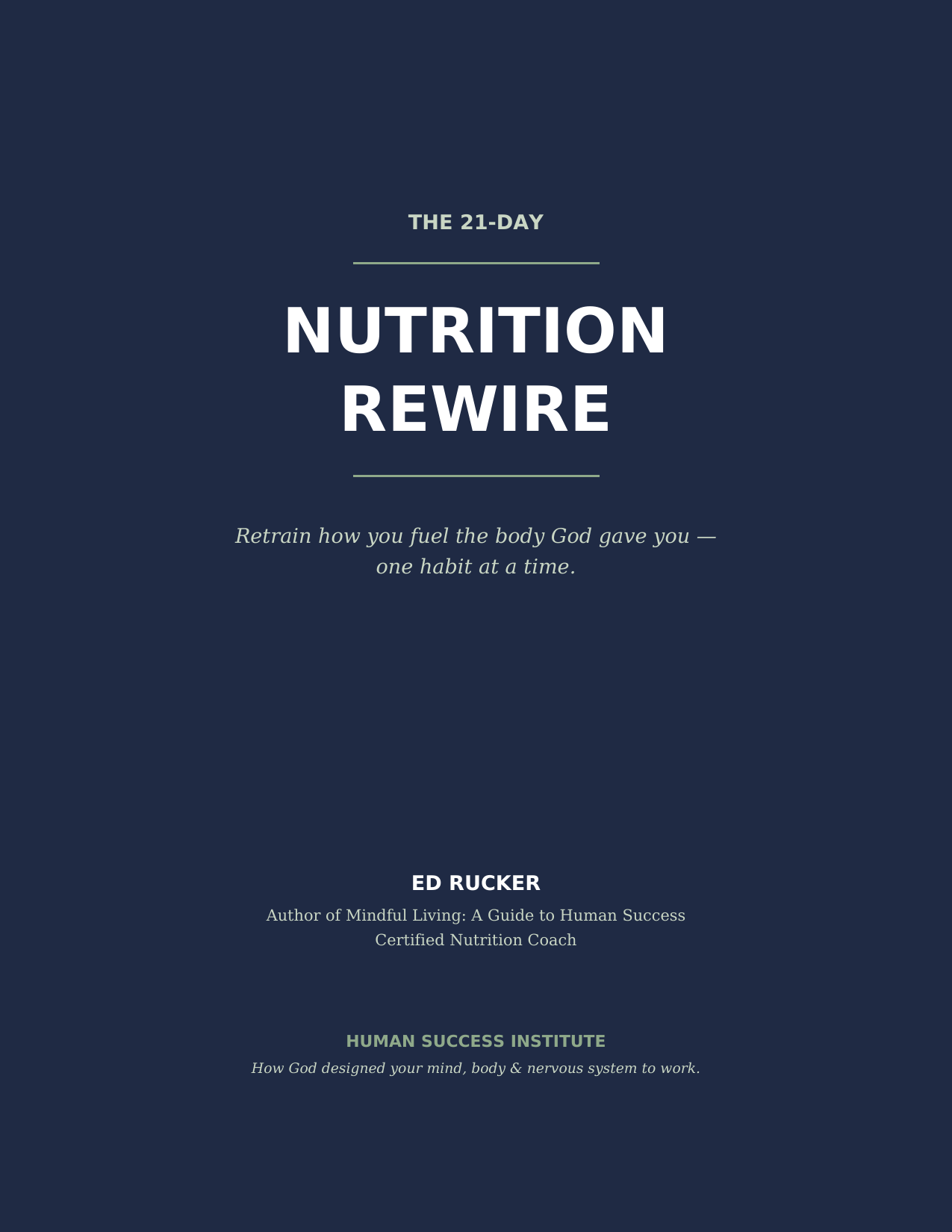 The 21-Day Nutrition Rewire