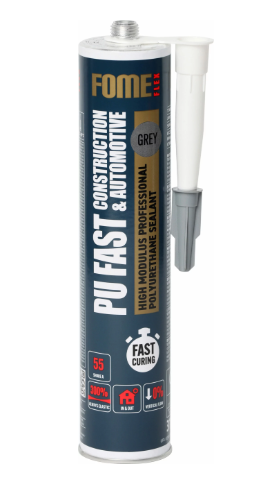 FOME FLEX PU FAST HM CONSTRUCTION & AUTOMOTIVE, pilka, 310 ml