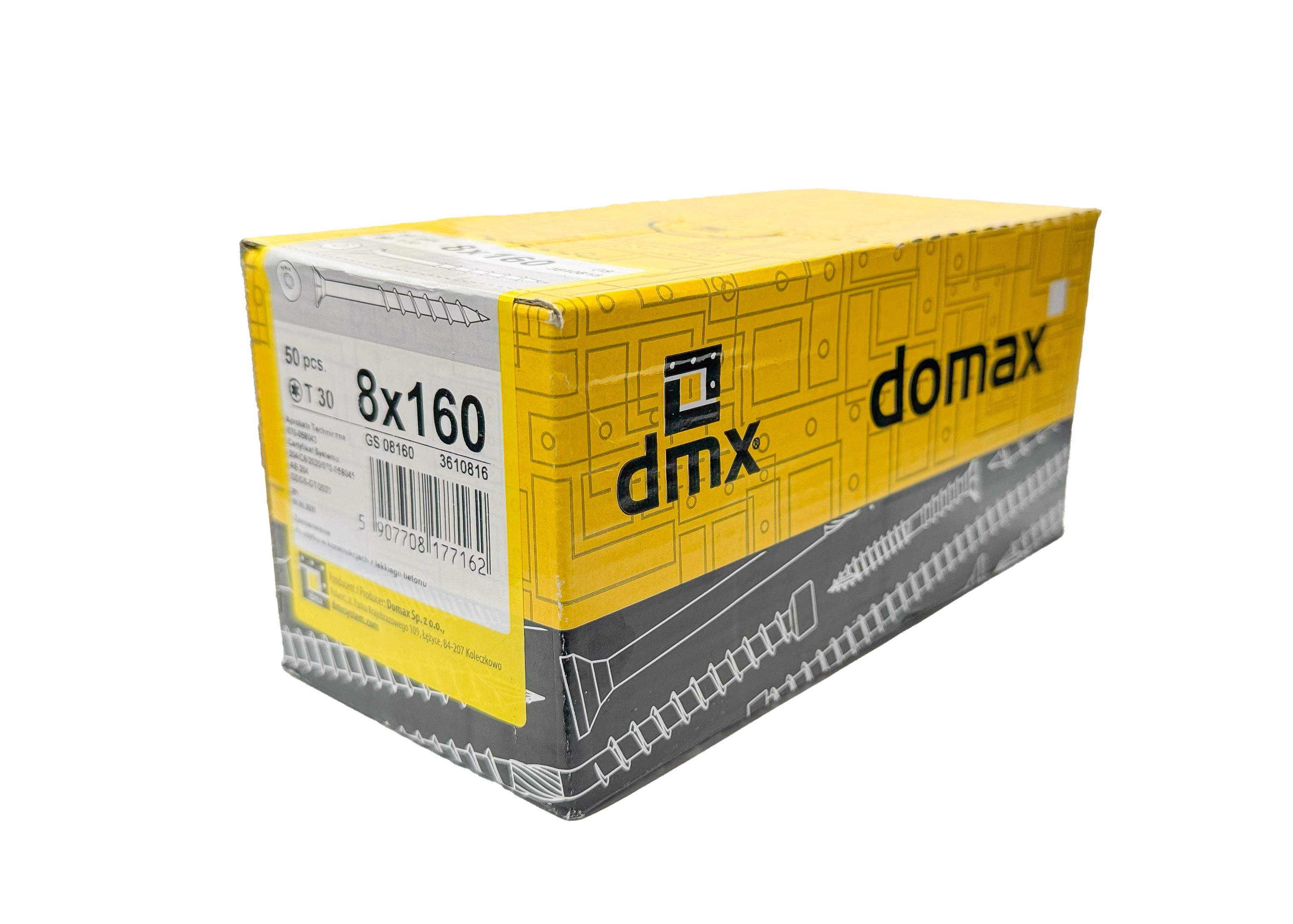 Sraigtas dujų silikatui GS 8x100 TX30 ĮL.galv. 