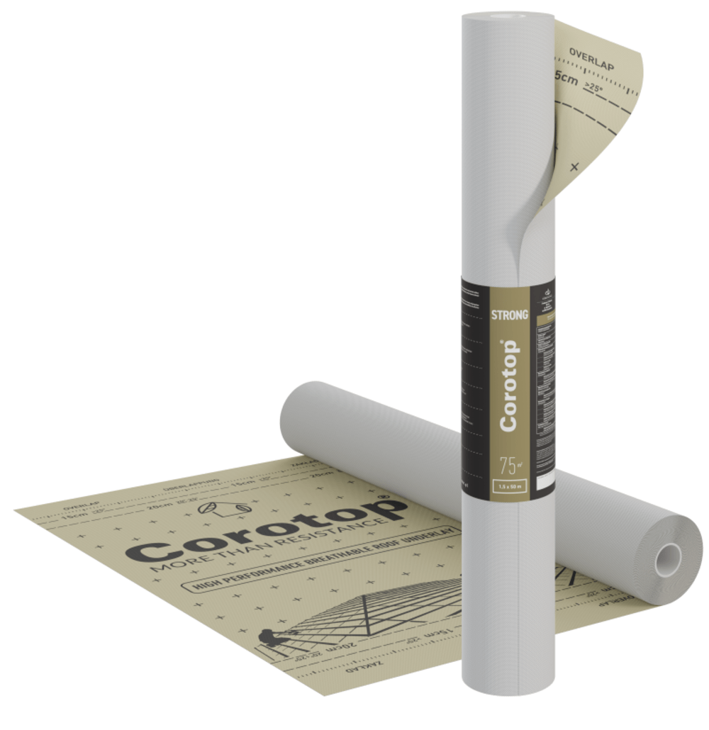 Difuzinė plėvelė COROTOP Strong (1,5x50m) 160g/m