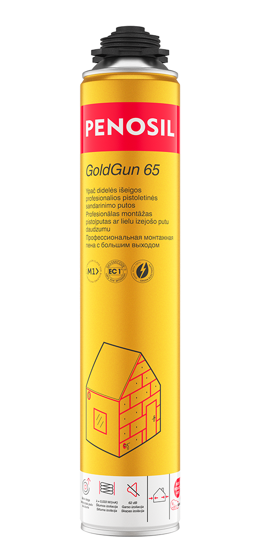 PENOSIL GoldGun 65 - Šviesiai geltona, 870 ml