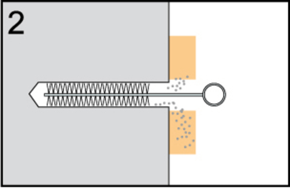 Rankovinis ankeris  (varžtas). M6 D8x70