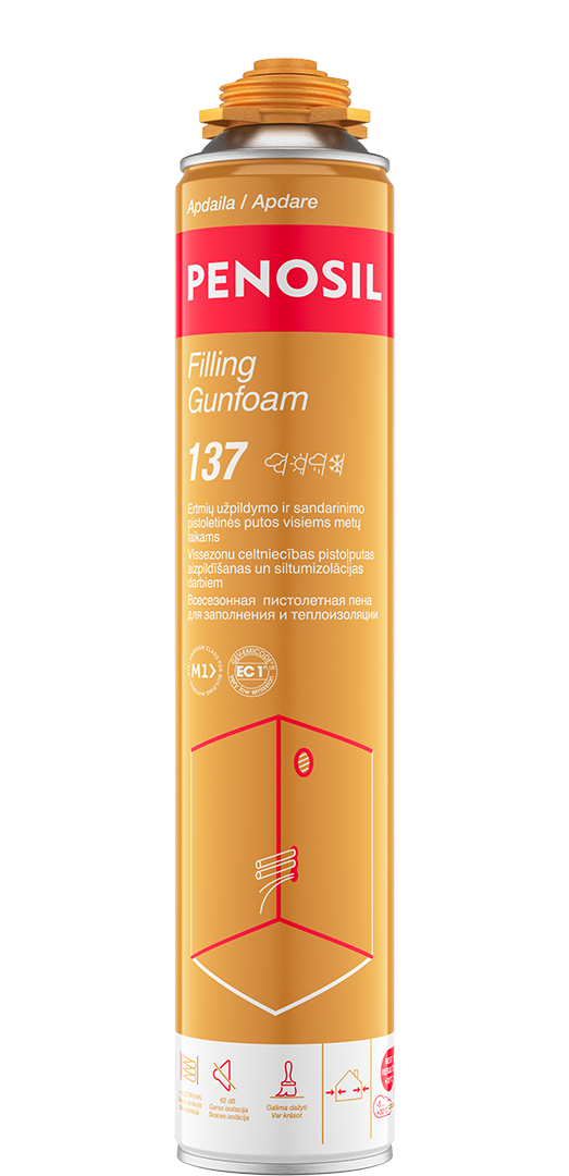PENOSIL Filling Gunfoam 137 pistoletinės sandarinimo putos, 650 ml