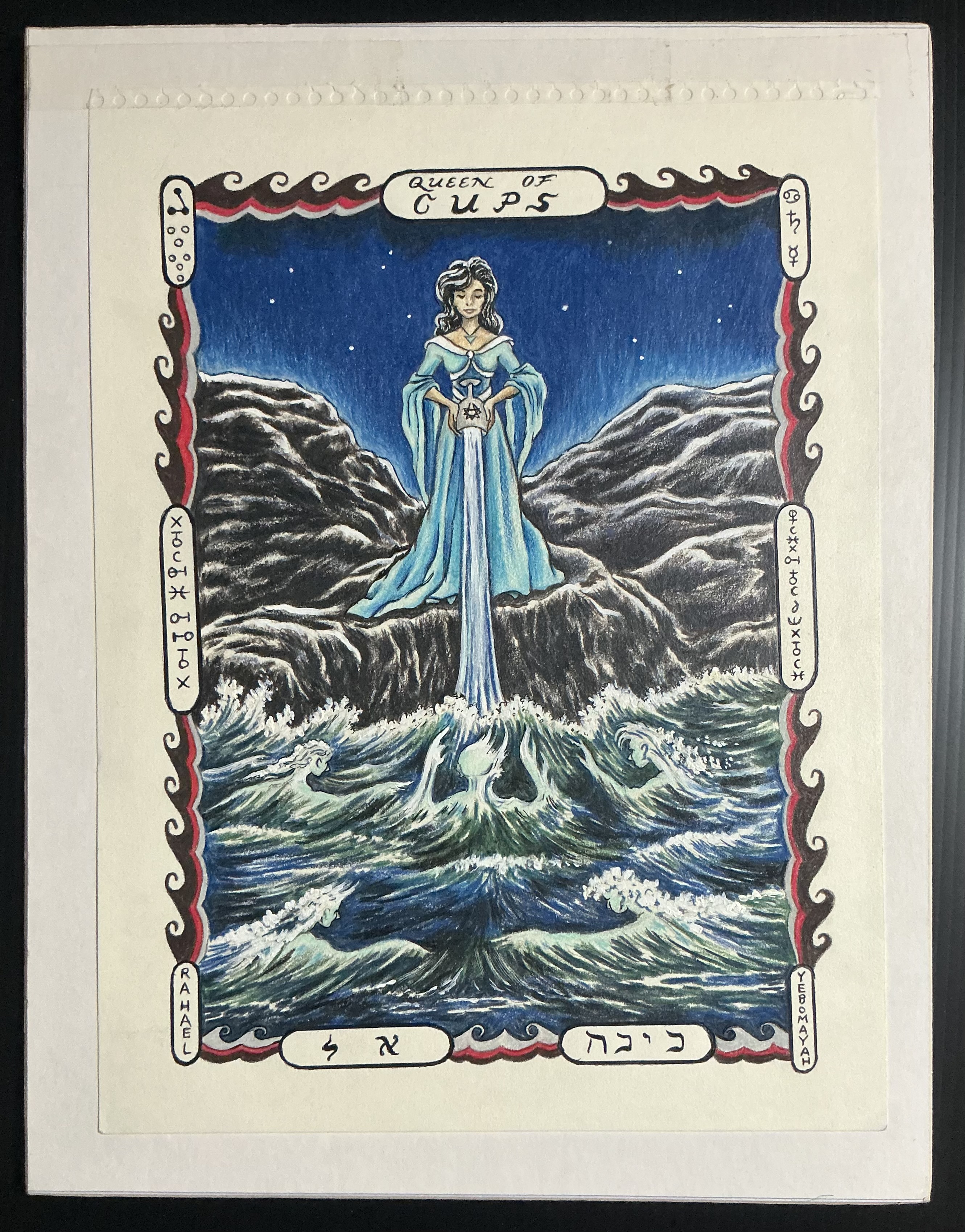 Queen of Cups Tarot Original Art - November