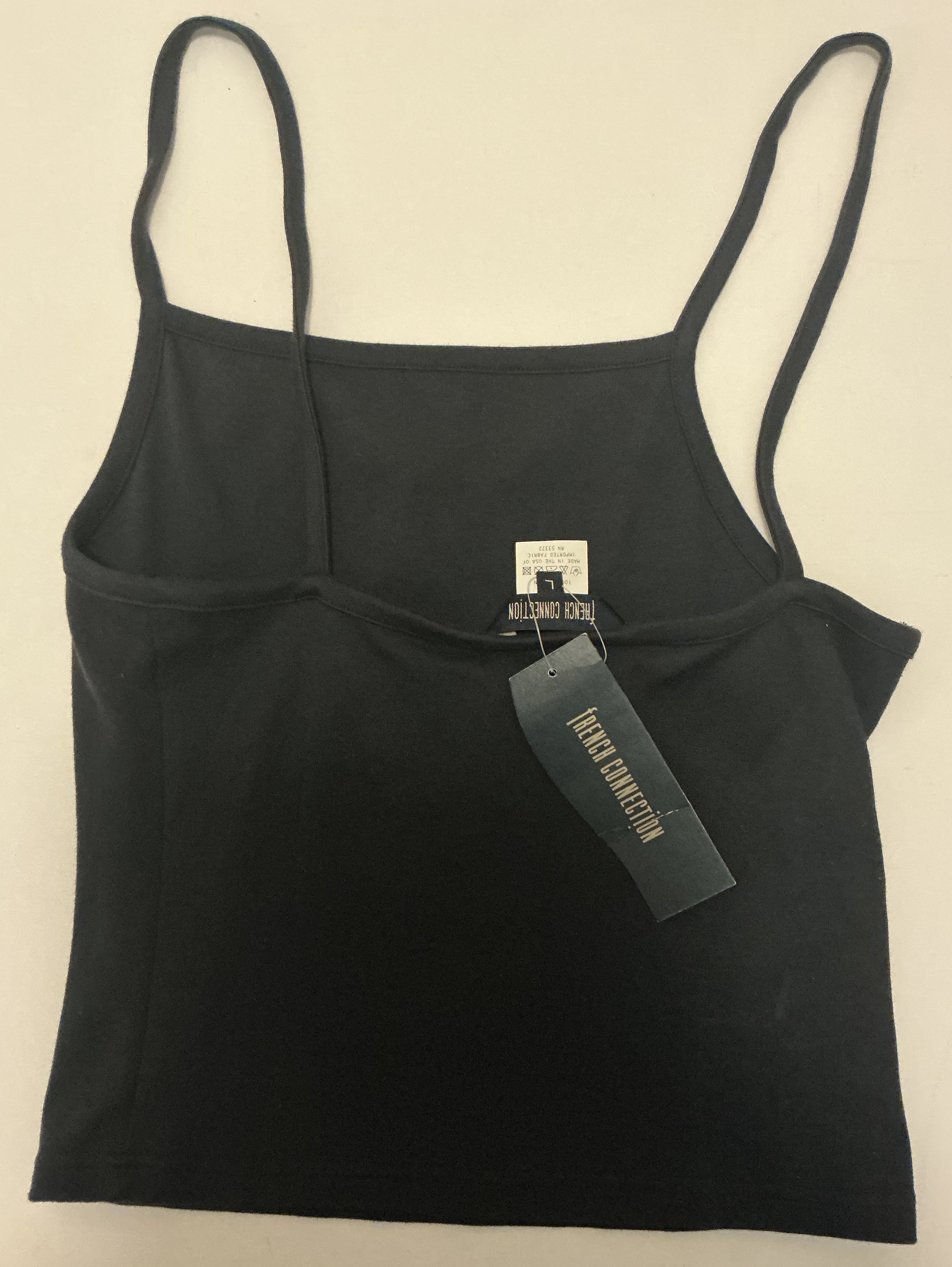 French Connection Black Crop Top with Original. Tags 