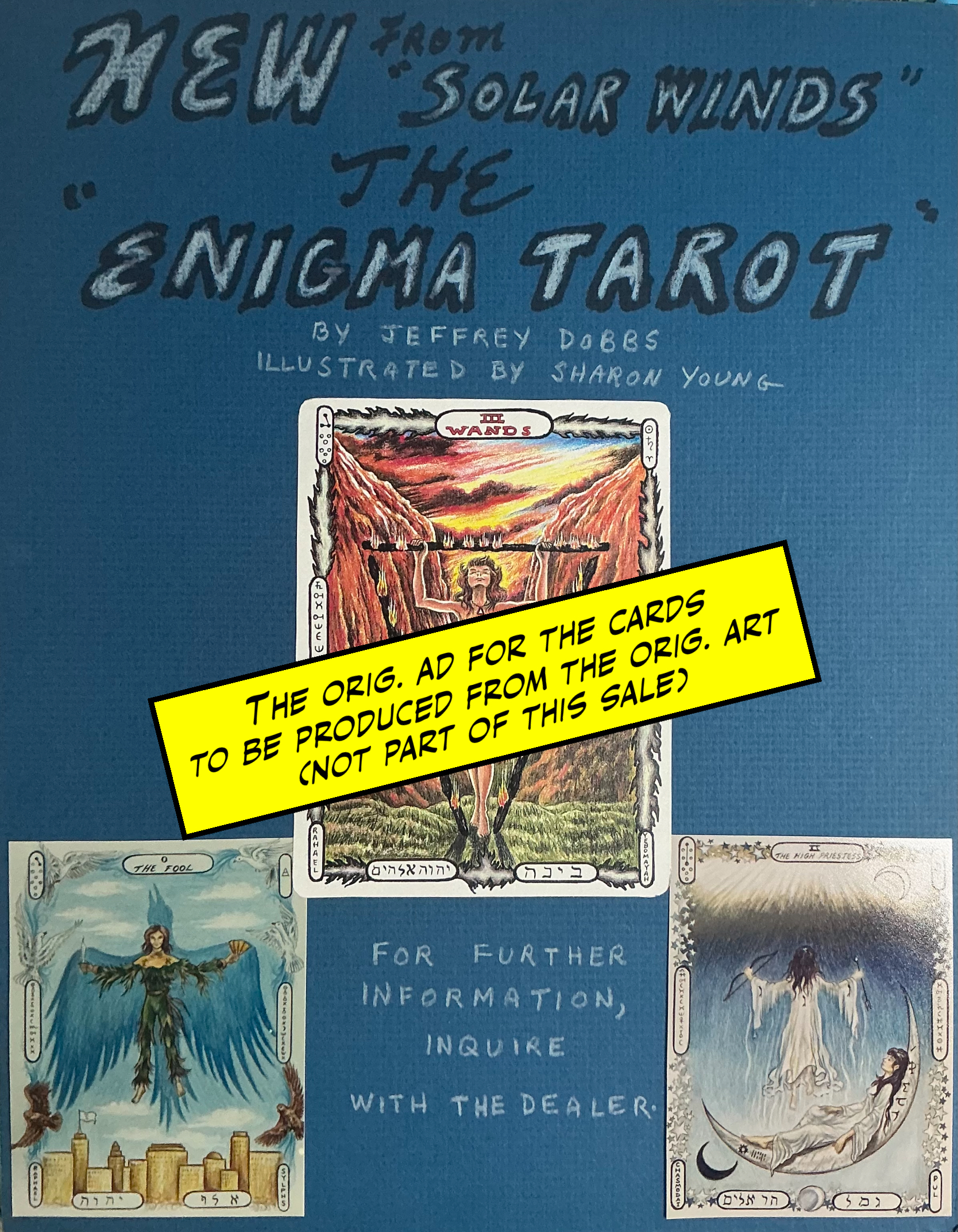 Queen of Pentacles Tarot Original Art