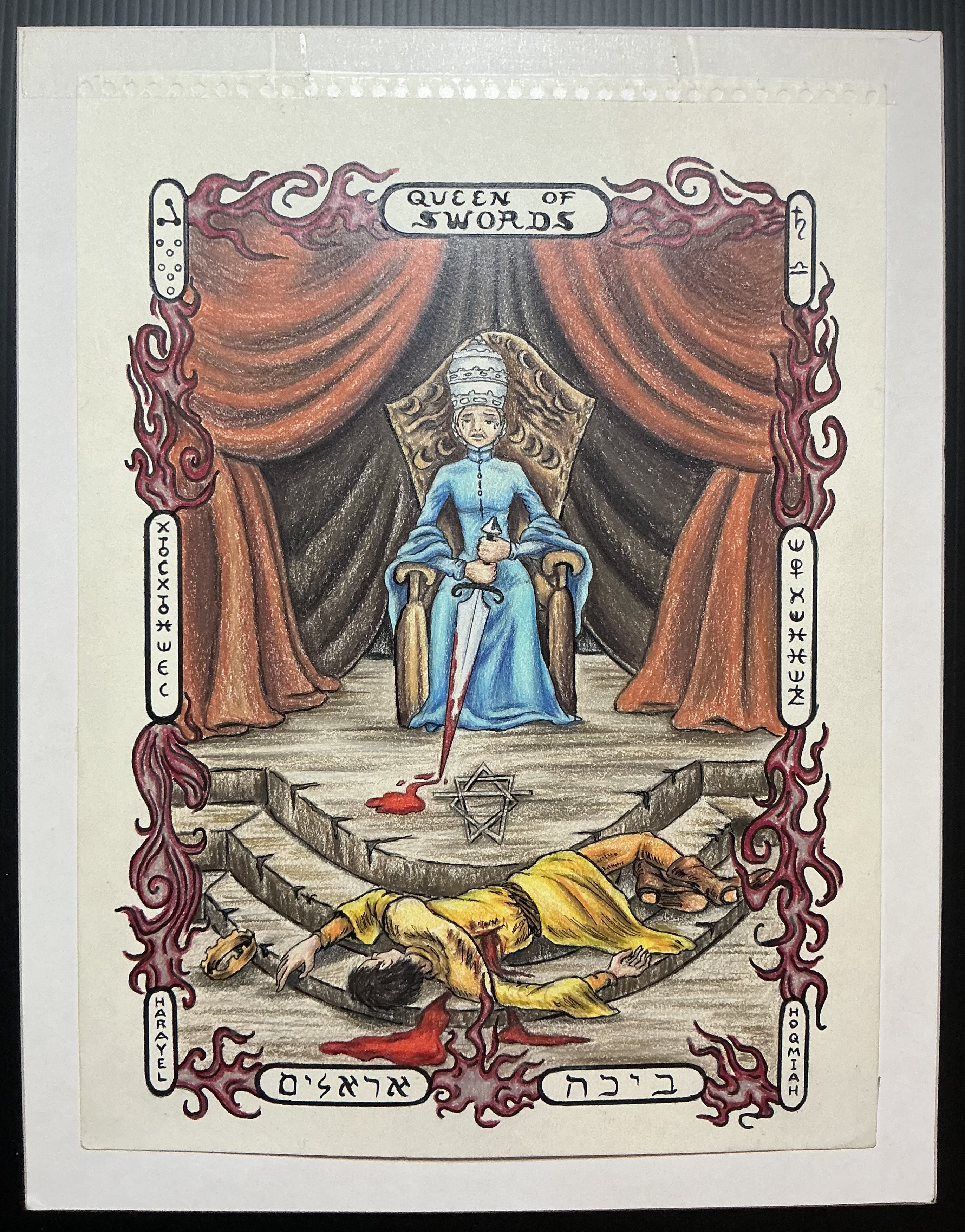 Queen of Swords Original Art 