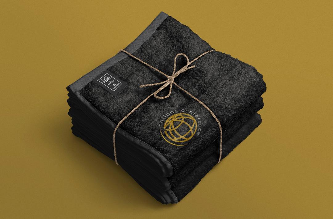 Nations Conference Black Towel