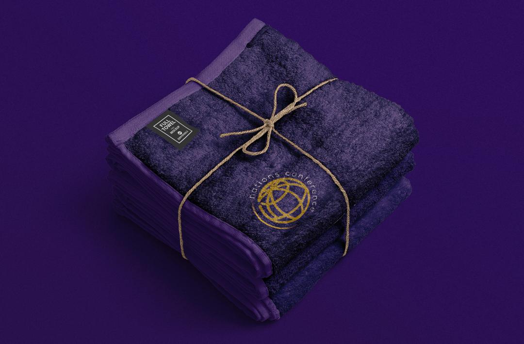 Nations Conference Purple Towel