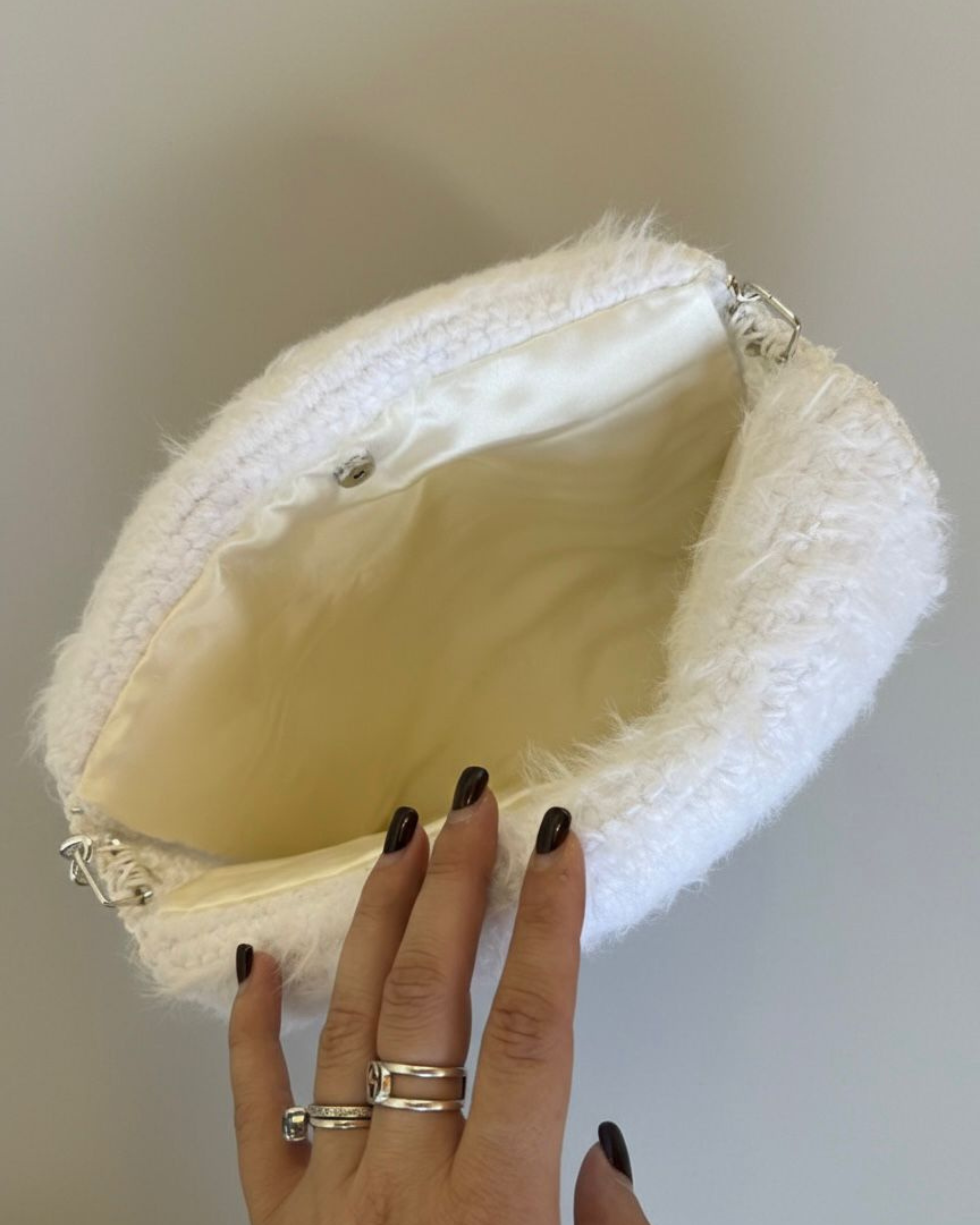 Falabella grande in cordino + filato pelosino