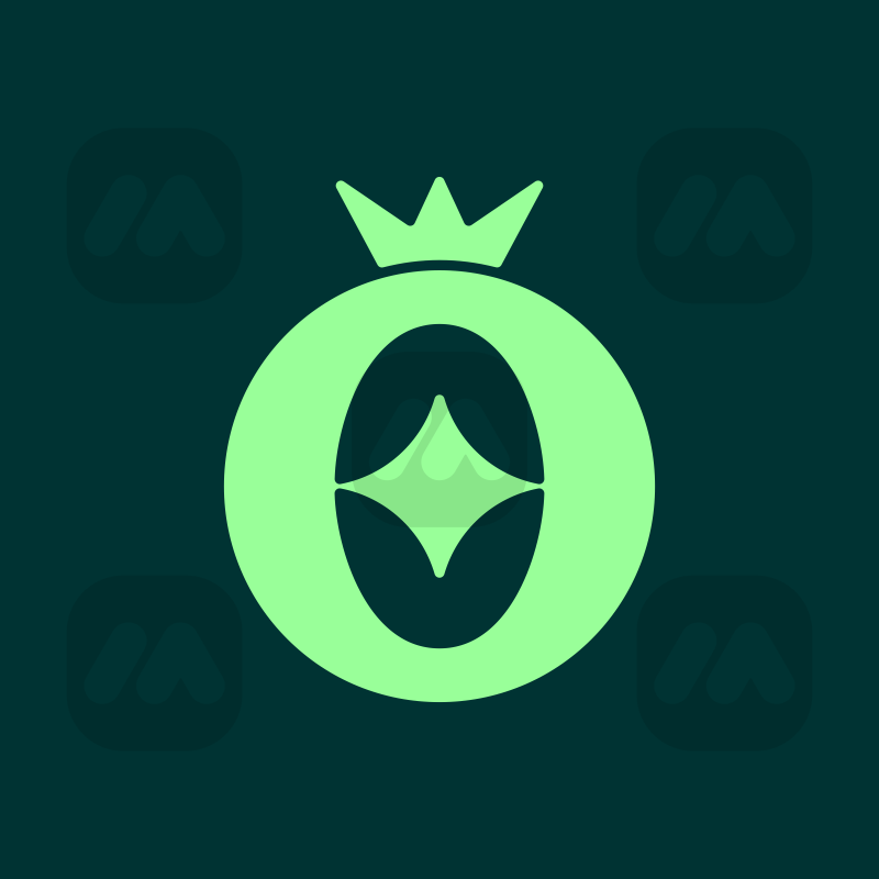 Letter O and Crown Monogram Logo