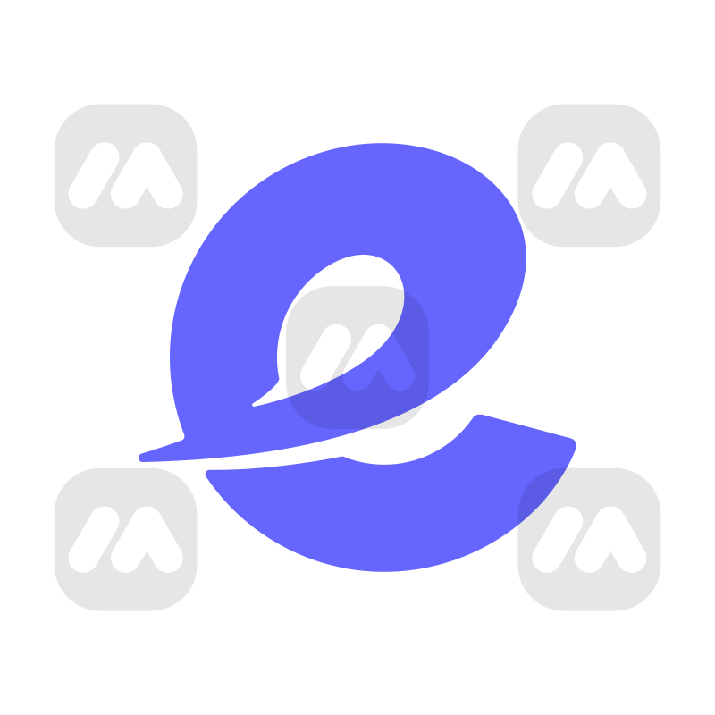 Letter E Chat Logo