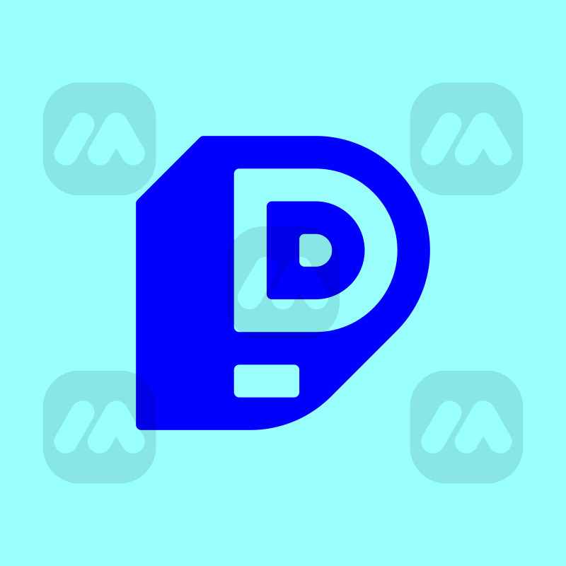 Letter D and P Monogram Logo