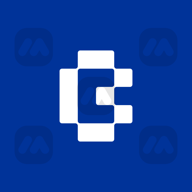 Letter C Monogram Digital Branding