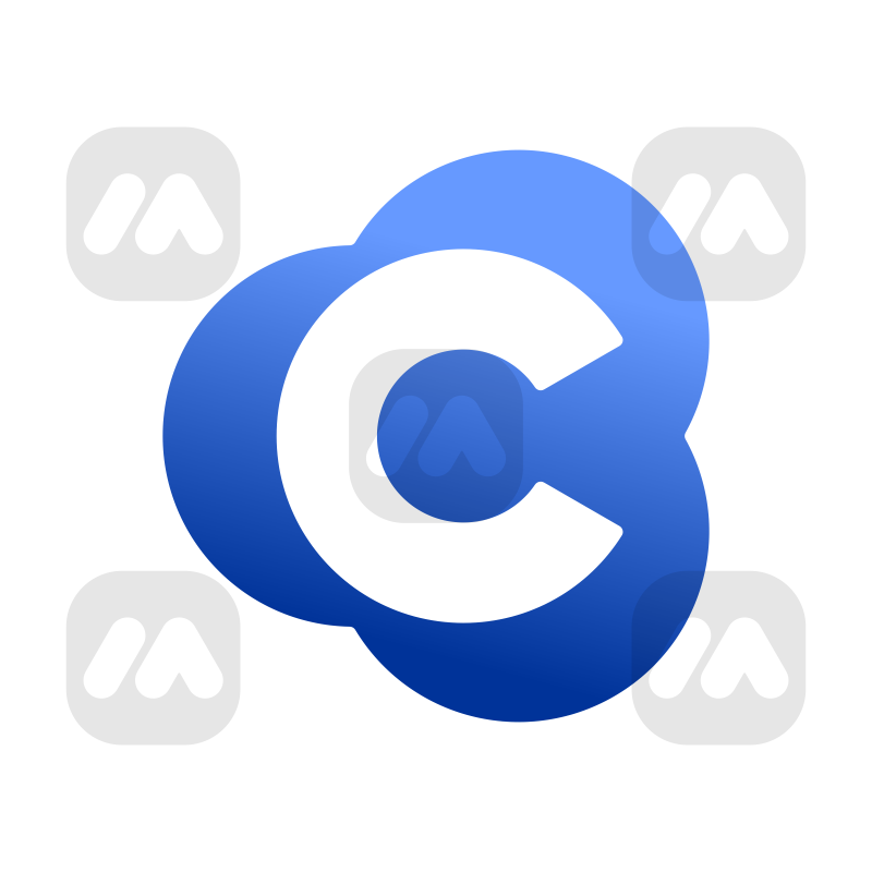 Letter C and Cloud Monogram Logo