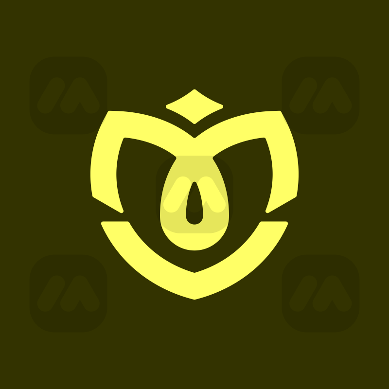 Letter M and Leaf Monogram Logo