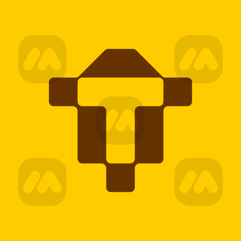 Letter T Digital Logo Monogram