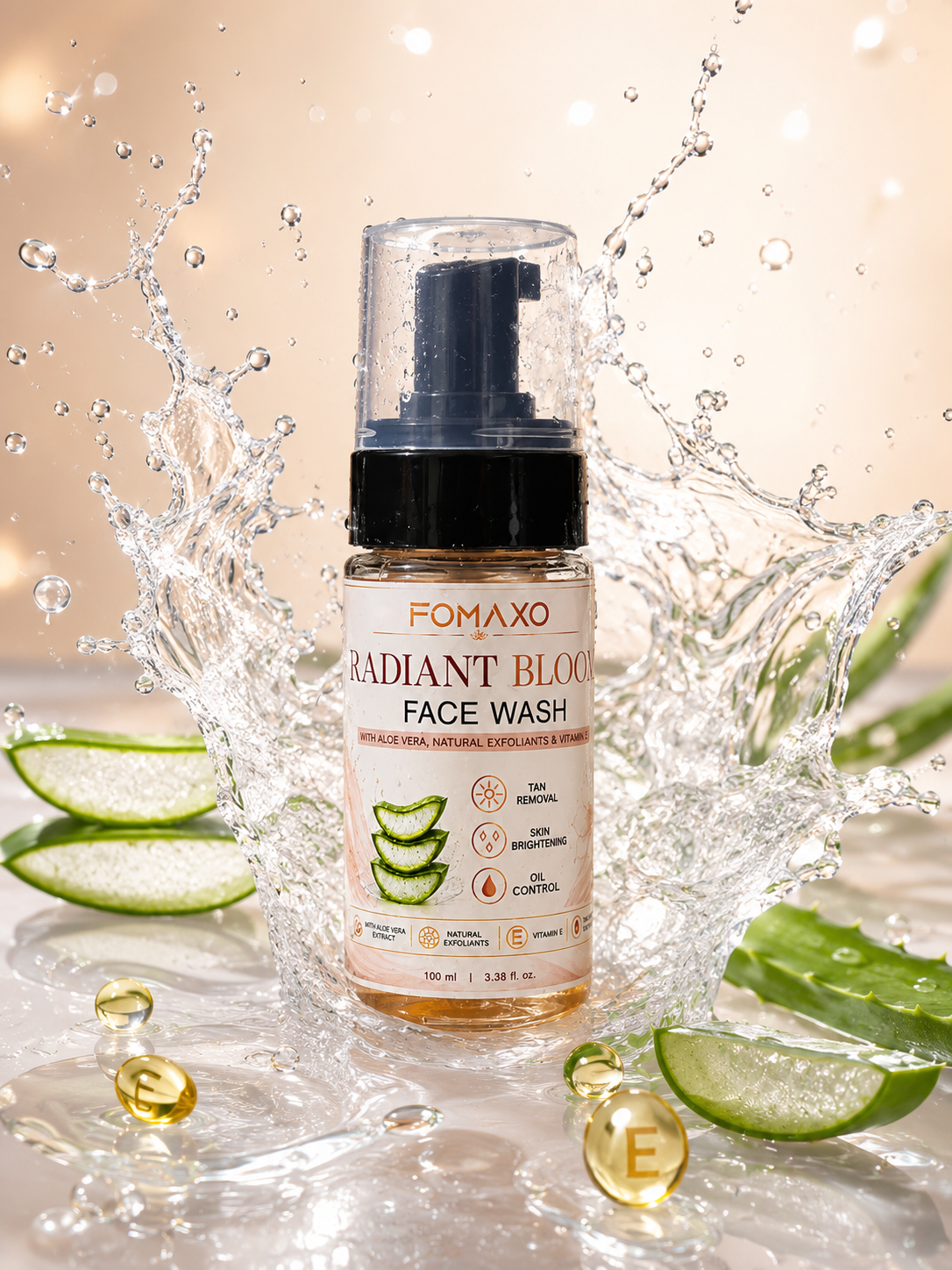 Radiant Bloom Face Wash - Tan Removal & Skin Brightening