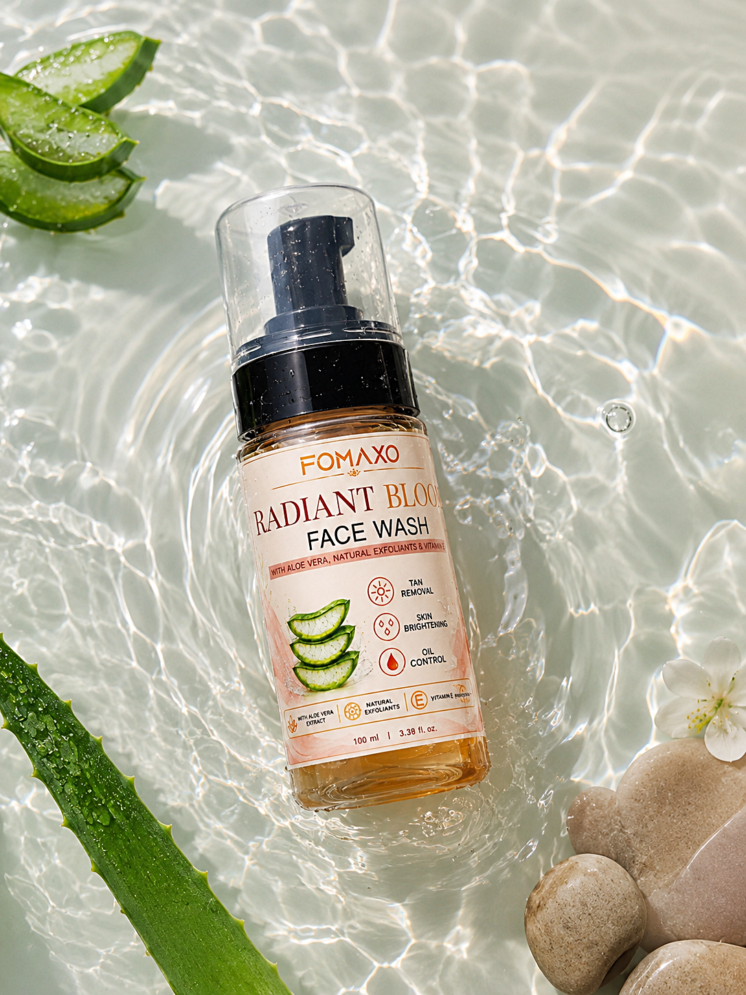 Radiant Bloom Face Wash - Tan Removal & Skin Brightening 