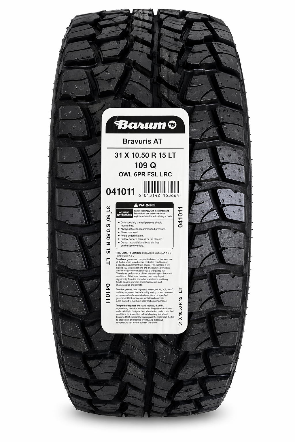 Llanta Barum Bravuris AT 31x10.50 R15