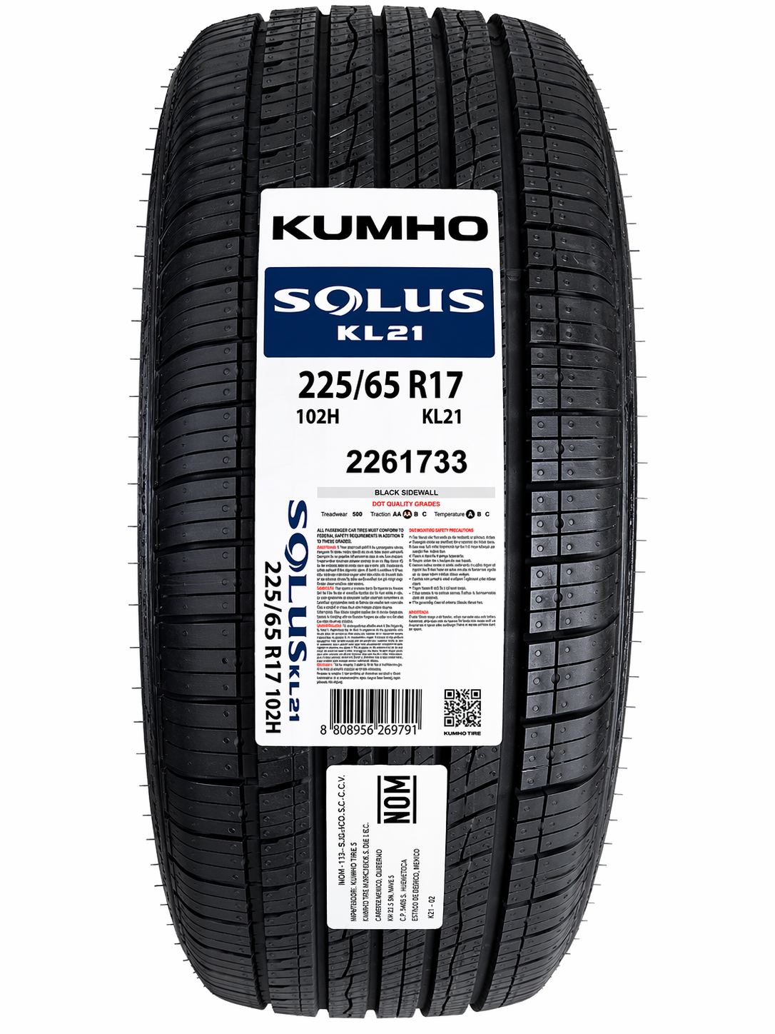 Llanta Kumho Solus KL21 225/65 R17