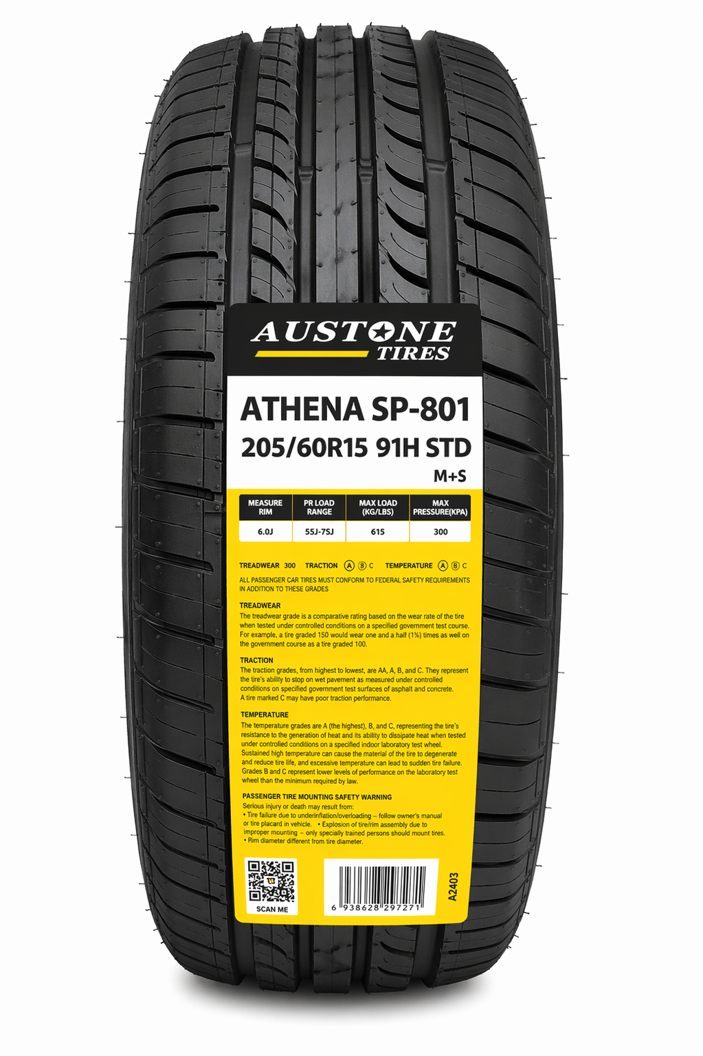 Llanta Athena SP-801 205/60R15