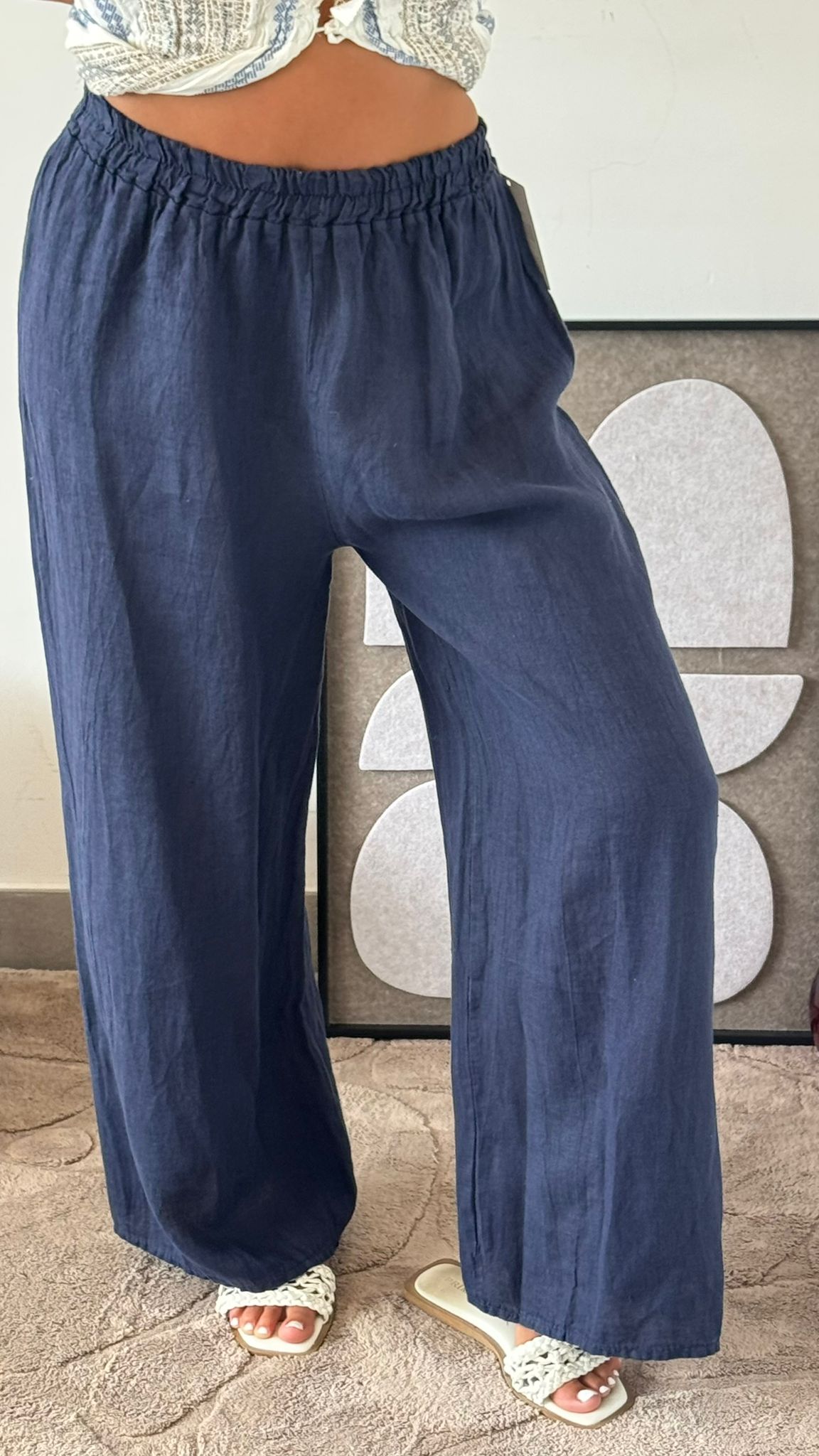 PANTALONE IN LINO