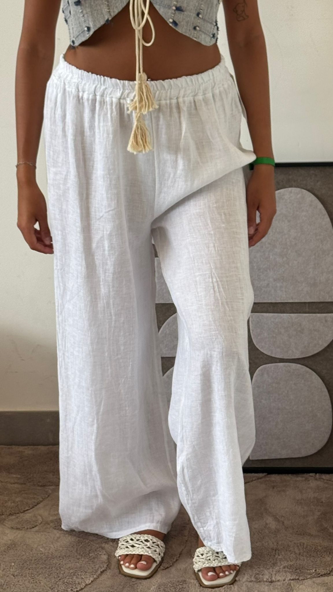 PANTALONE IN LINO