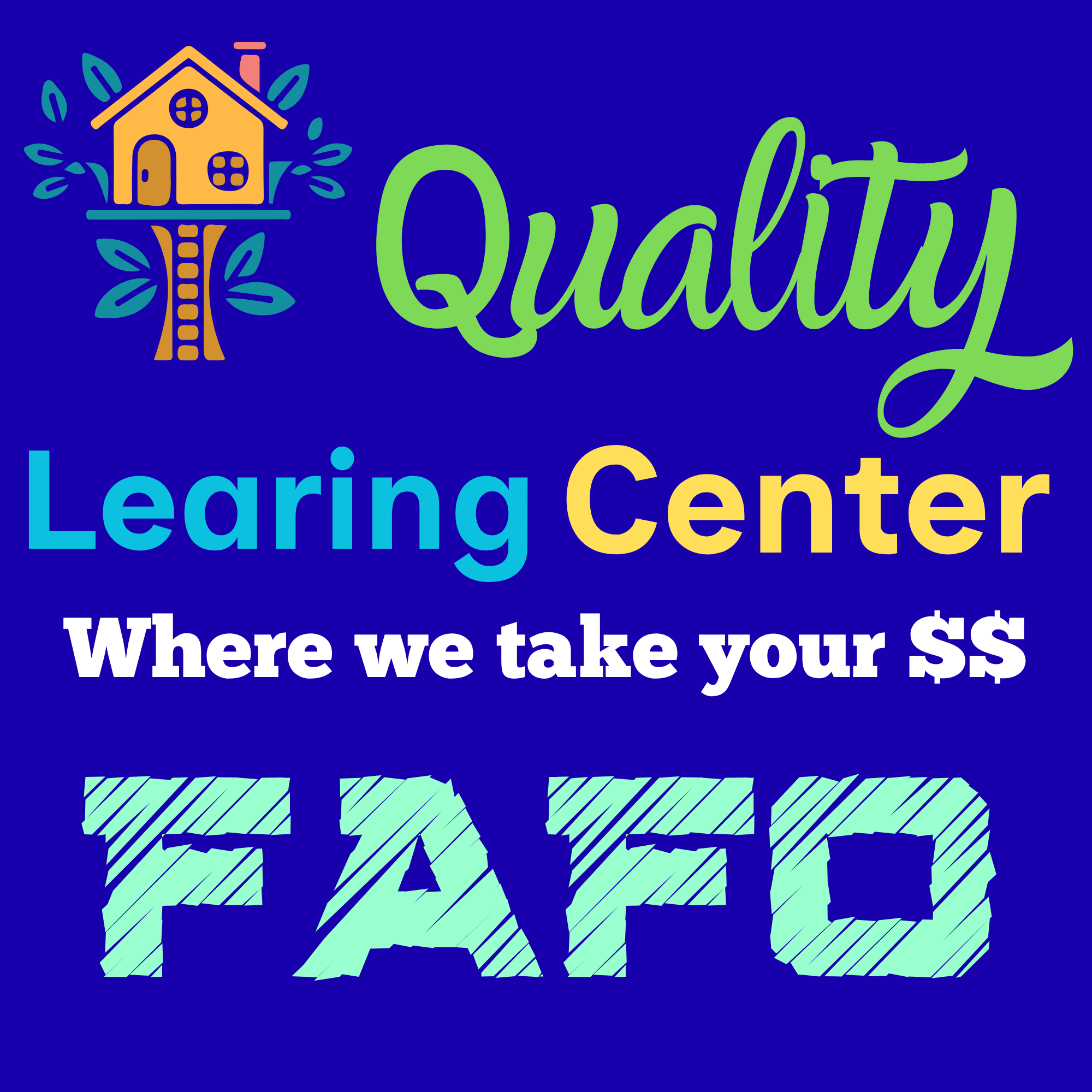 Quality Learing  Center T-Shirts w/ TRUMP name on back