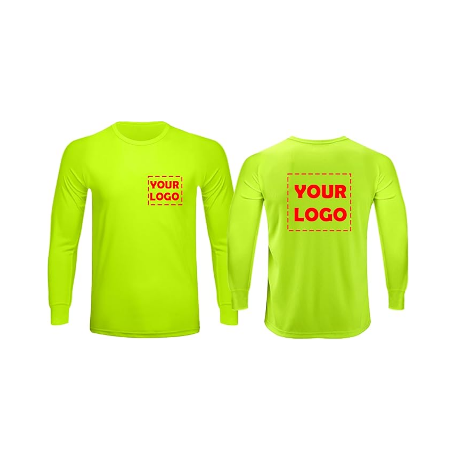 Custom Neon Long Sleeve Dri-Fit T-Shirt
