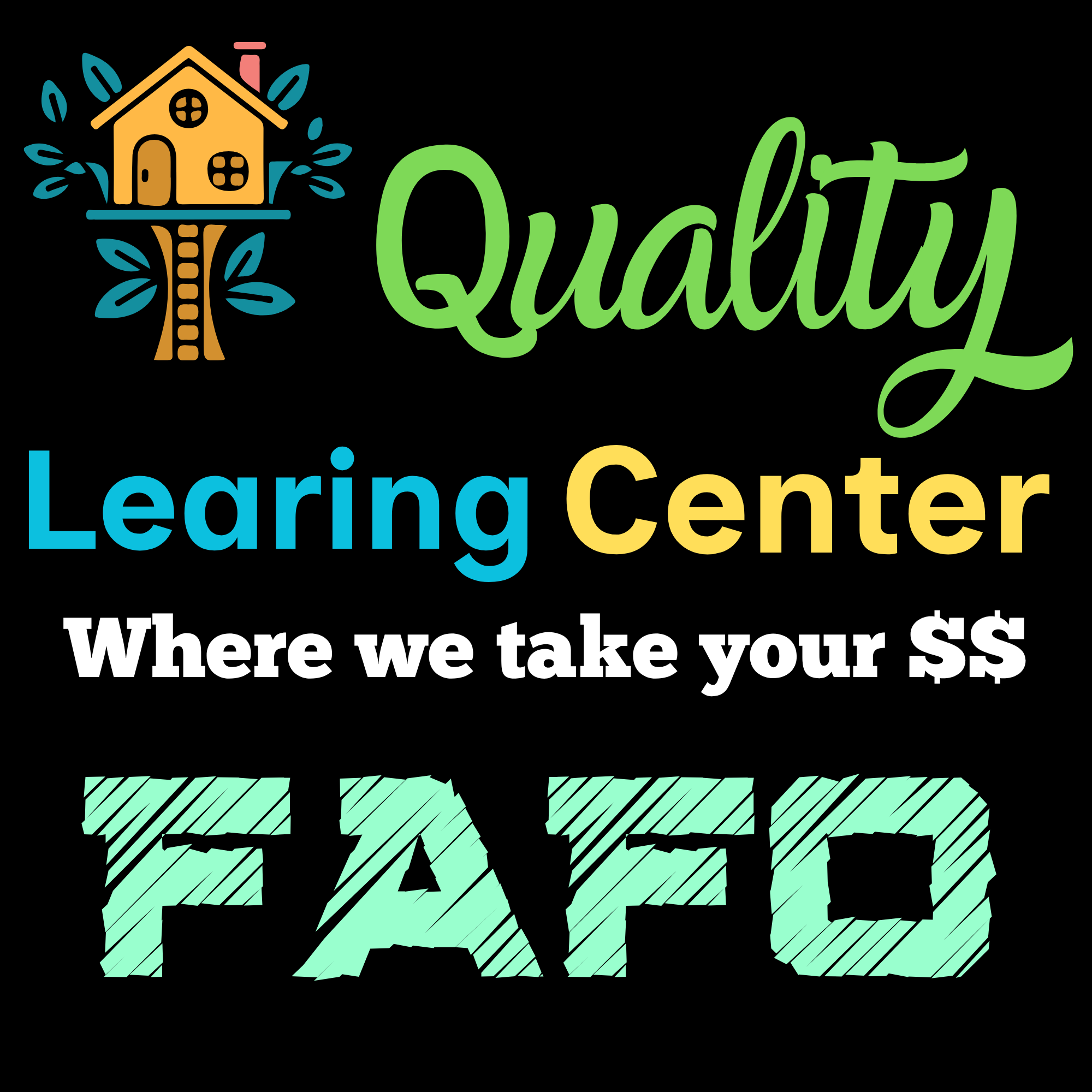 Quality Learing  Center T-Shirts w/ TRUMP name on back