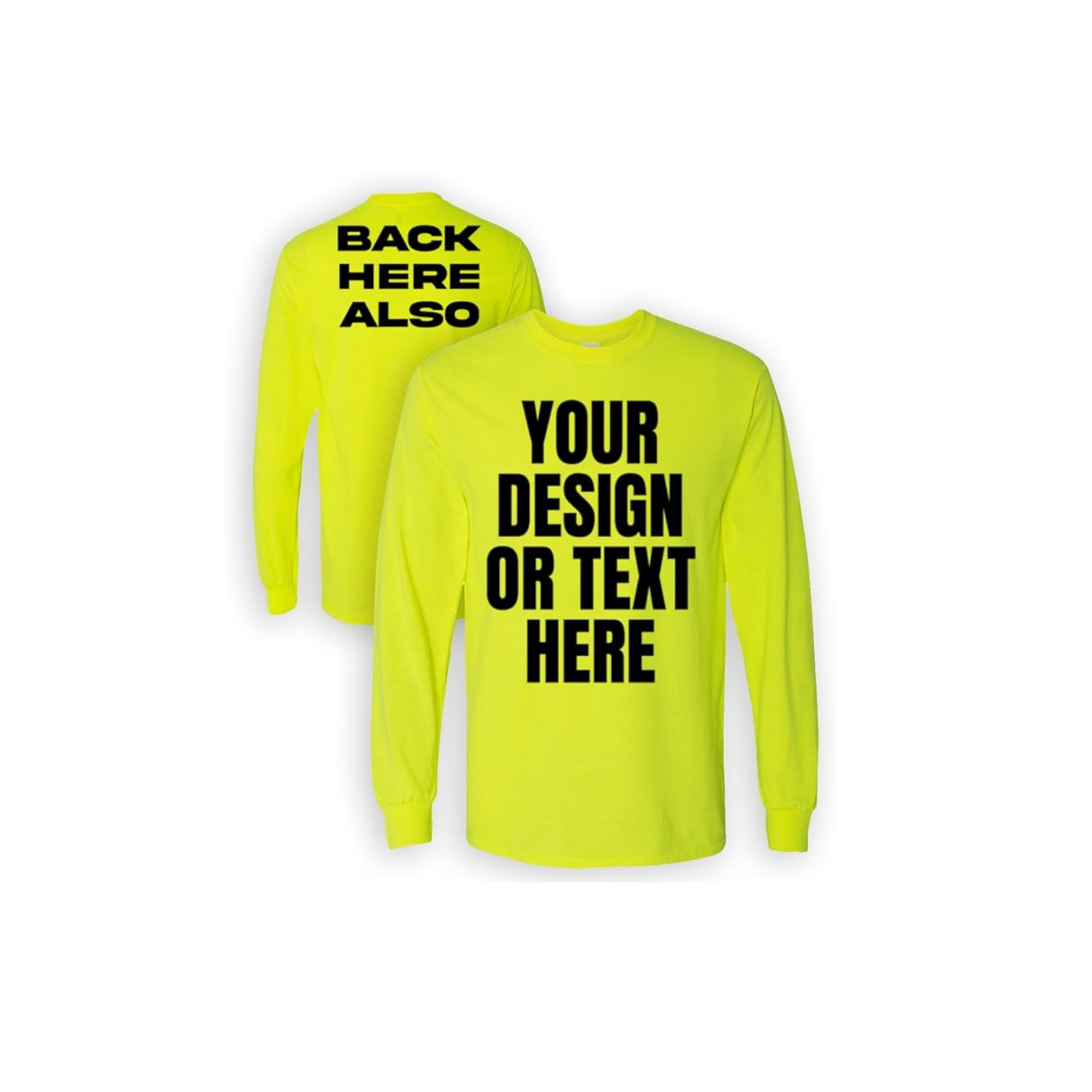 Custom Long Sleeve Dri-Fit T-Shirt with Front and Back Logo