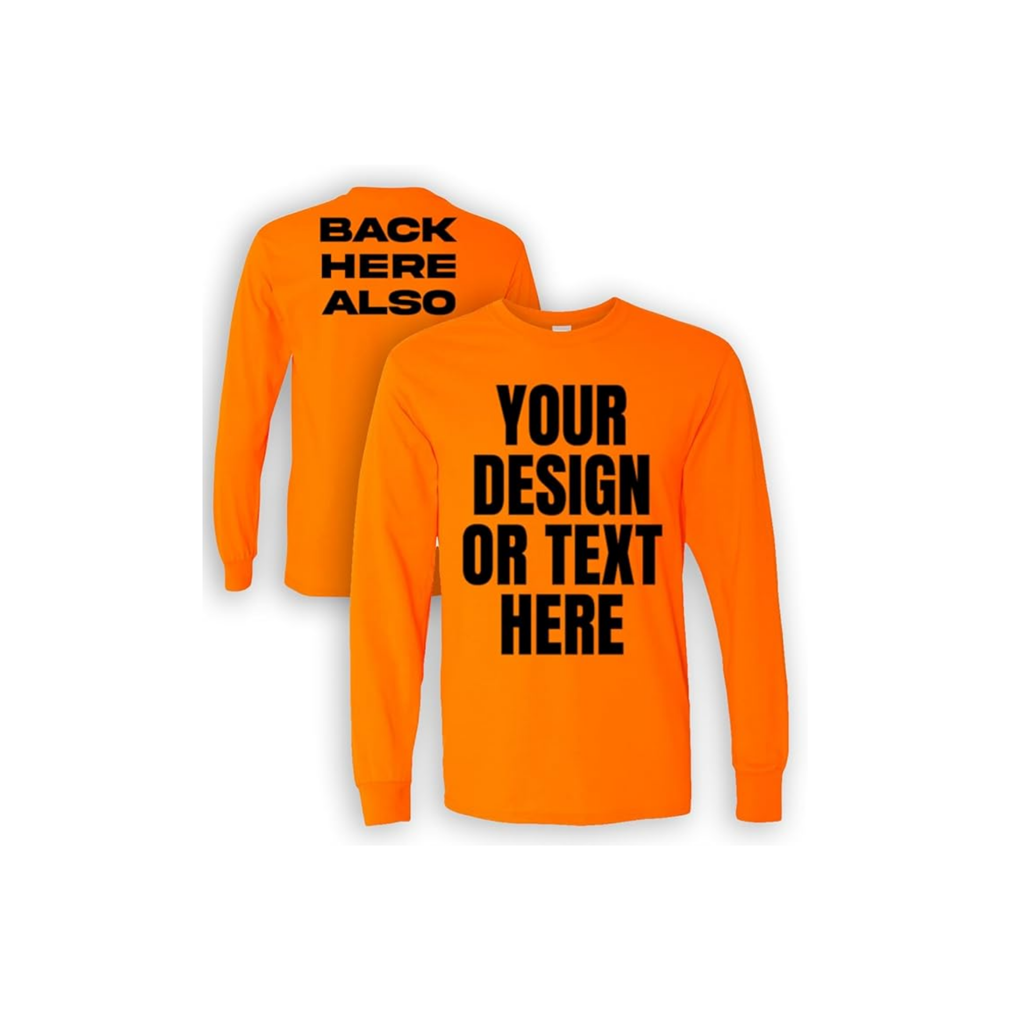 Custom Long Sleeve Dri-Fit T-Shirt with Front and Back Logo