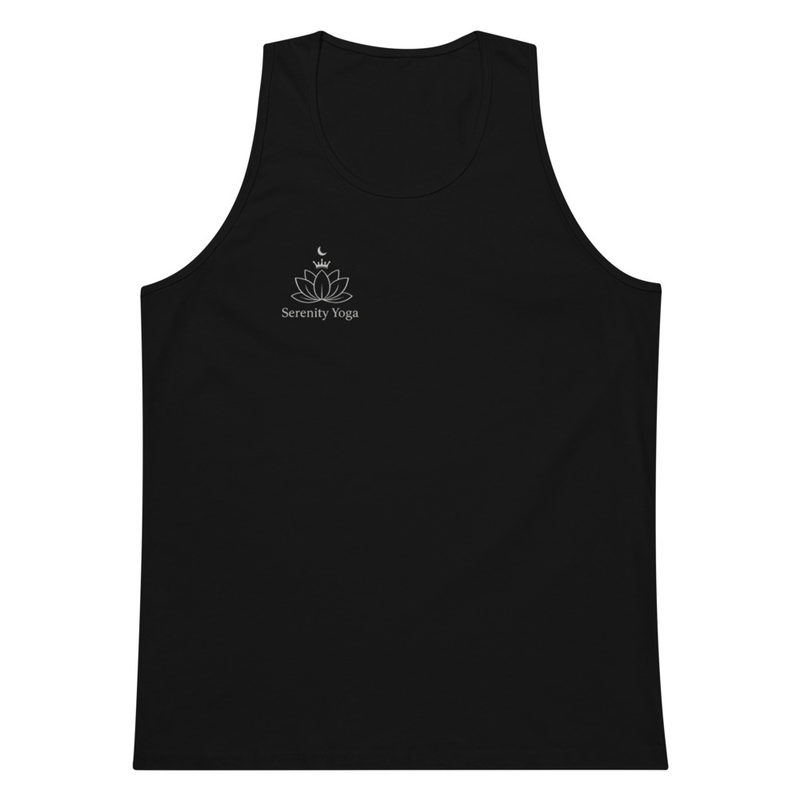 Men’s Premium Tank Top “Serenity Yoga” Workout Tank | Gym, Fitness & Mindfulness Sleeveless Shirt