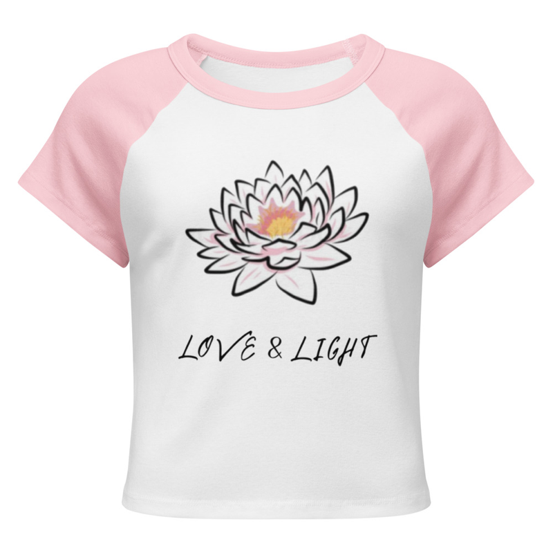  Love & Light Women’s micro rib raglan baby tee