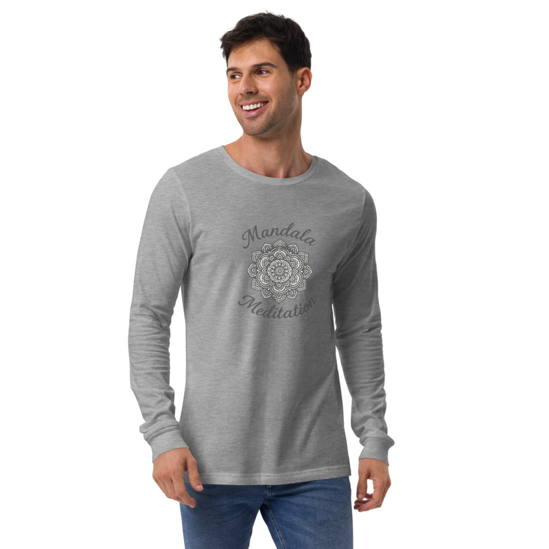 Unisex Long Sleeve Tee – Mandala Meditation