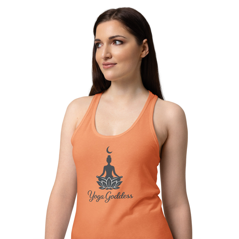 Women’s fitted racerback tank top YOGA GODDESS