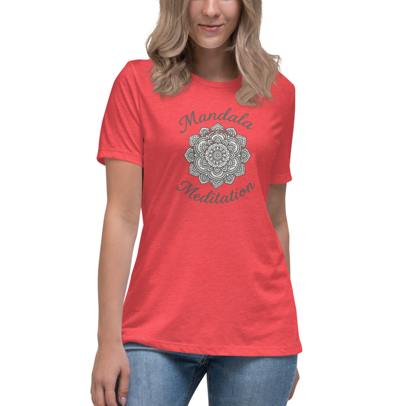 Women's Relaxed T-Shirt Mandala Meditation