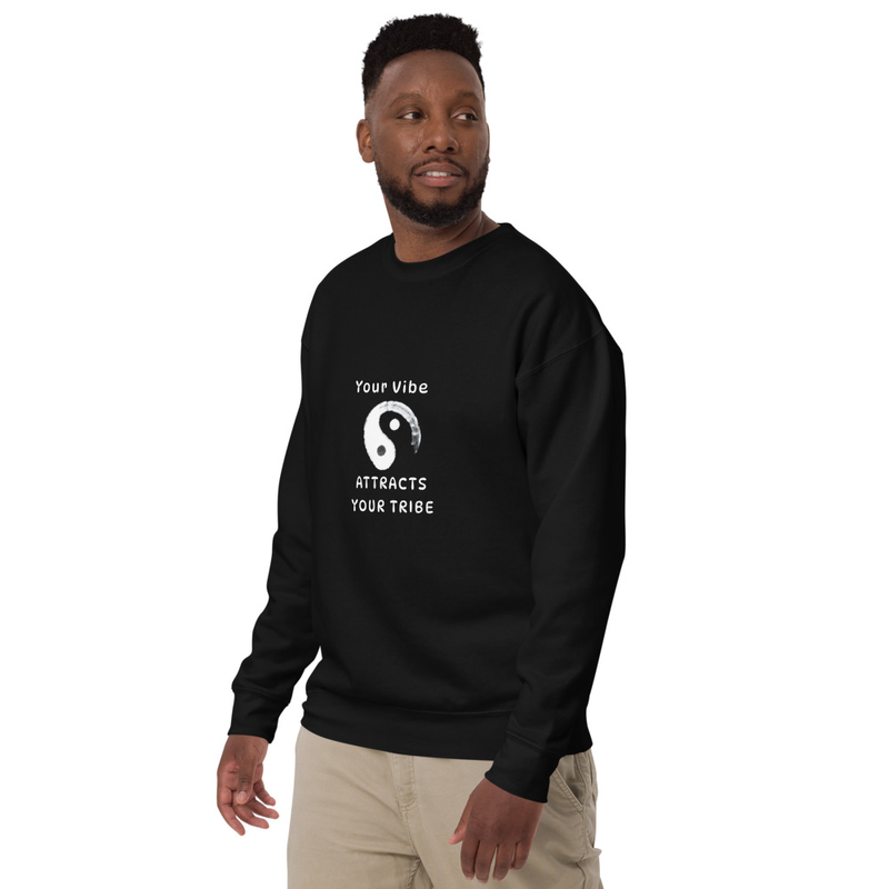 Unisex Premium Sweatshirt Vibe Attracts Tribe
