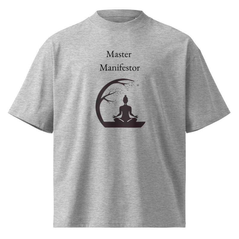 Unisex organic oversized high neck t-shirt MANIFESTOR