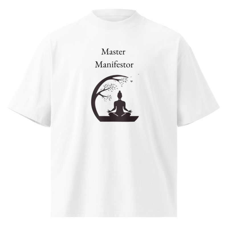 Unisex organic oversized high neck t-shirt MANIFESTOR