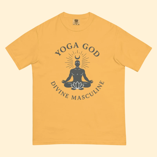 Unisex garment-dyed heavyweight t-shirt YOGA GOD