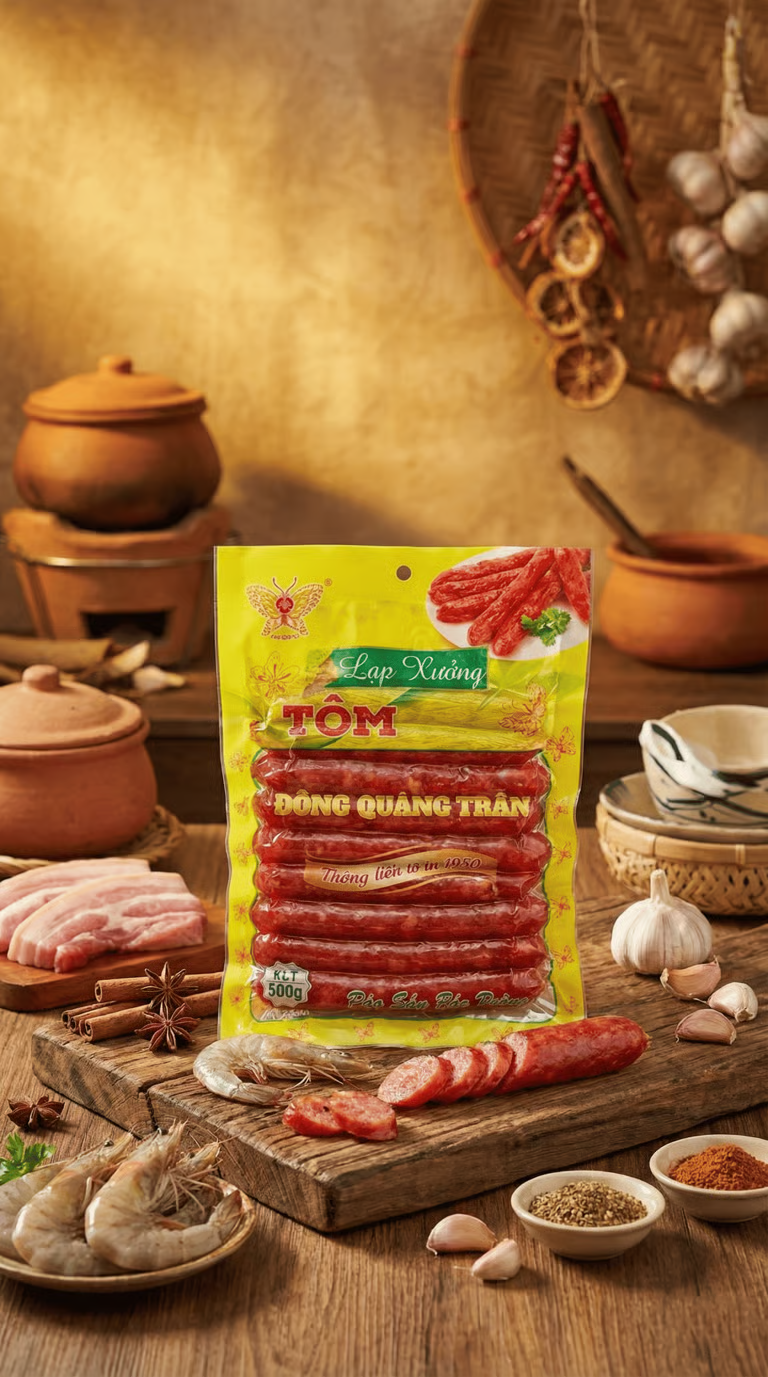 Lạp Xưởng Tôm Sóc Trăng Chính Gốc – Đặc Sản Miền Tây Thơm Ngon, Giá Tốt