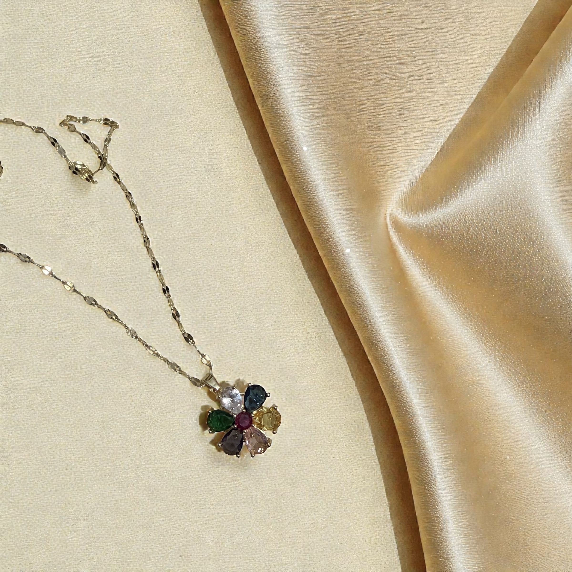 Cadena Flor Multicolor