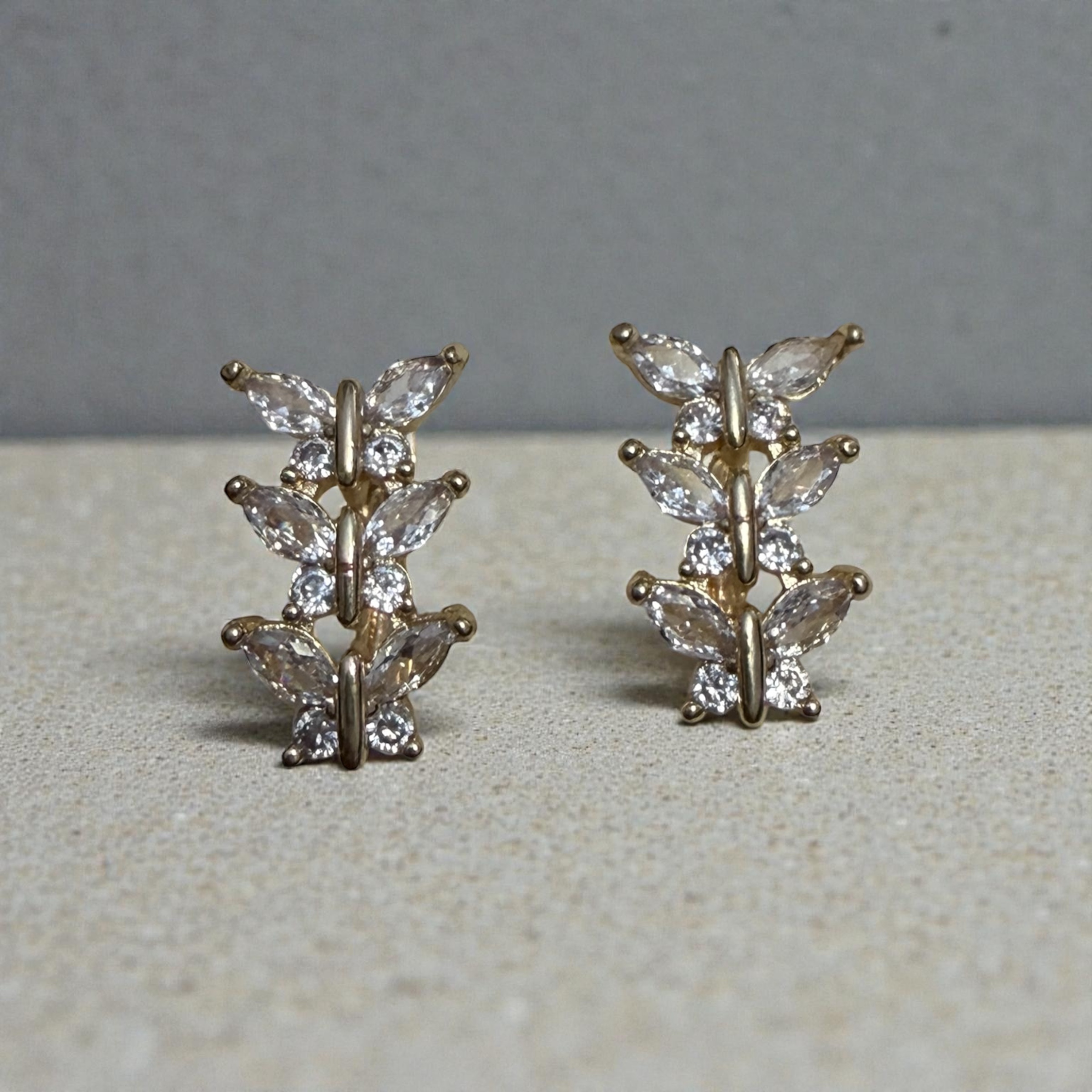 Aretes Mariposa Cristal